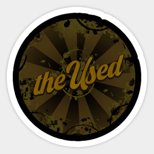 the used Sticker